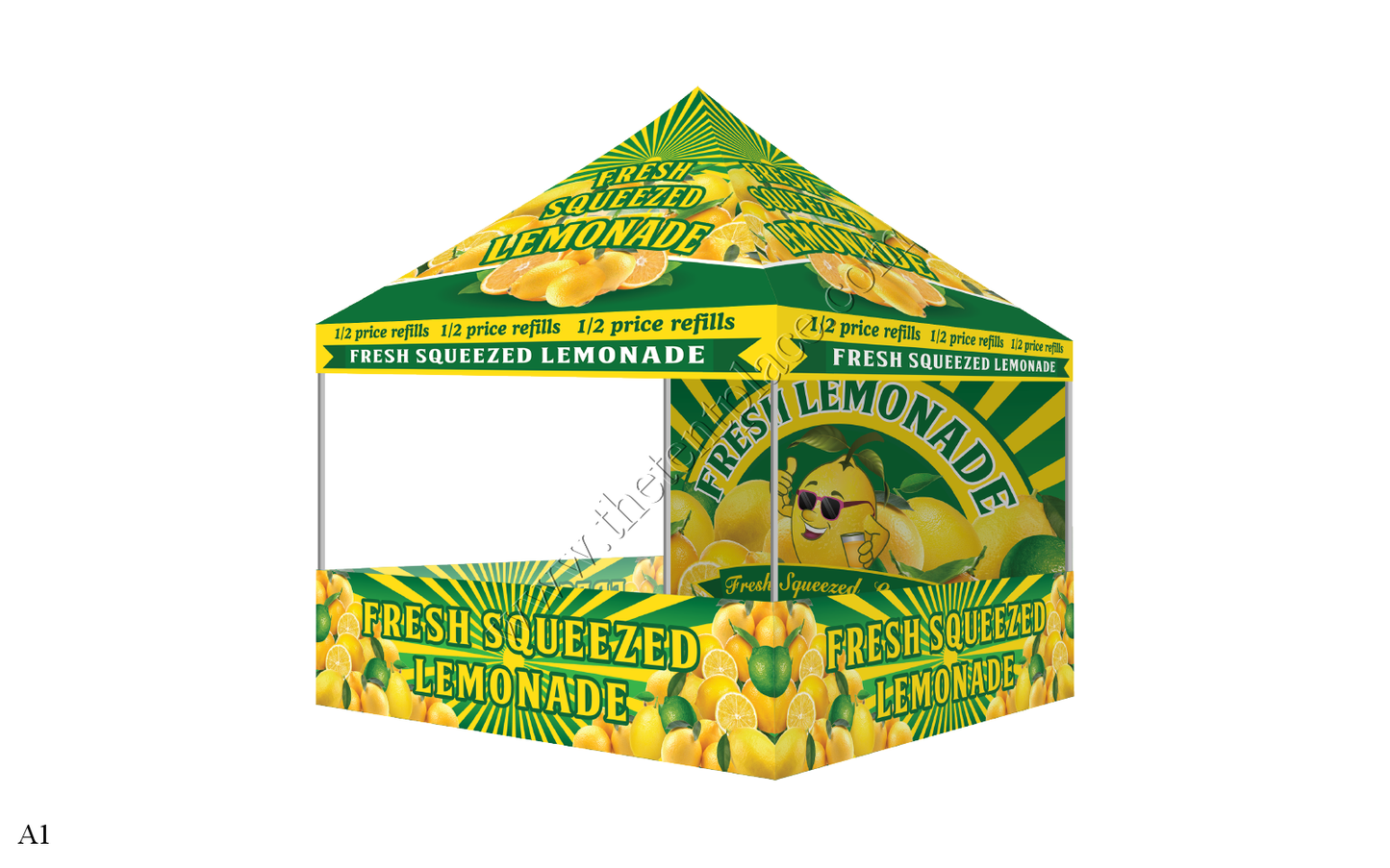 10ft x 10ft Hi-Peak Single Tent Package - Option 1