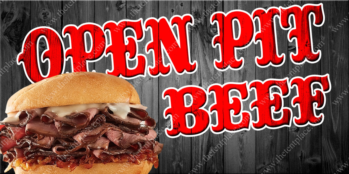 BBQ Open Pit Signs - Meats
