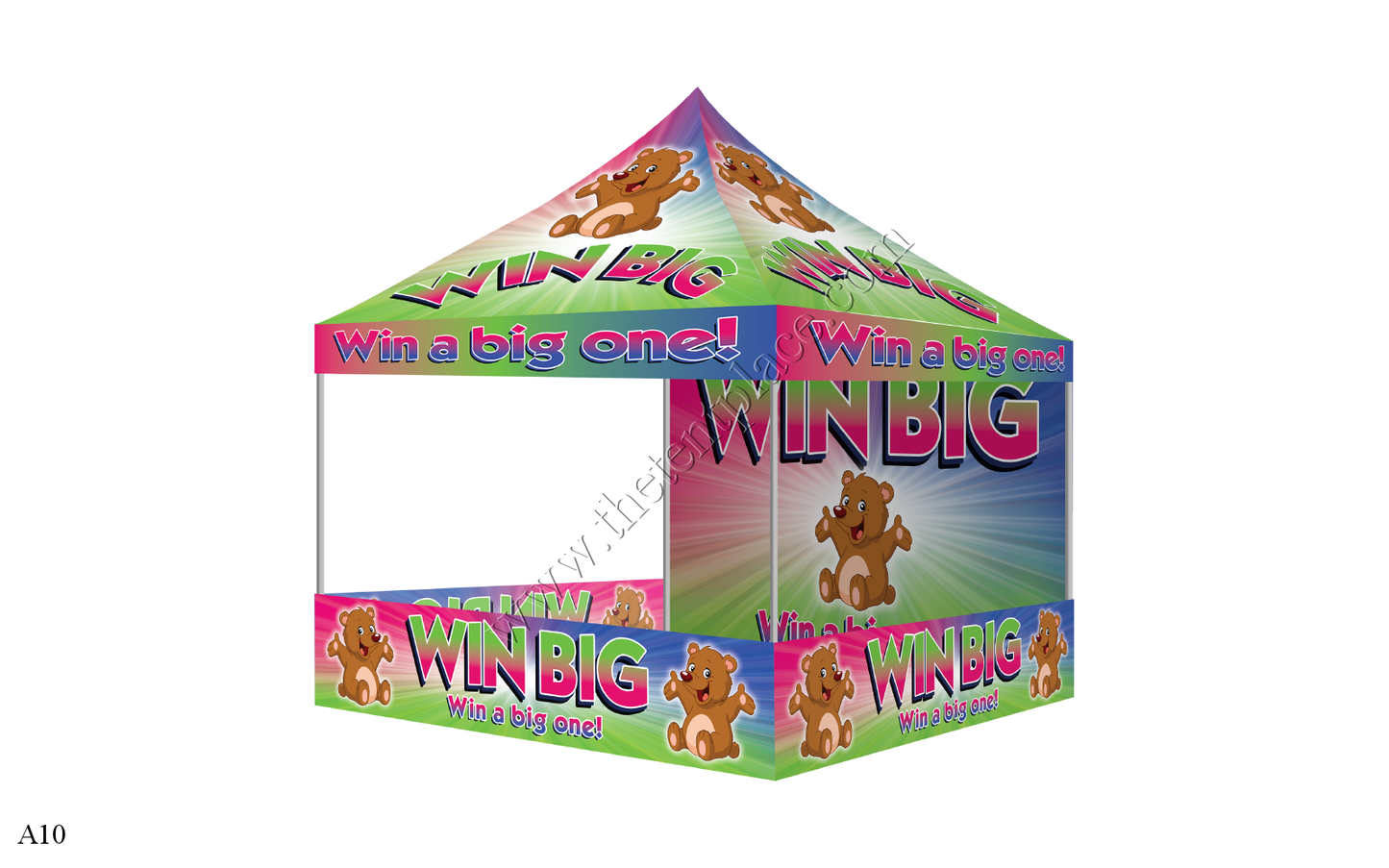 10ft x 10ft Hi-Peak Single Tent Package - Option 10