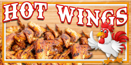 Chicken Hot Wings Signs - Meats