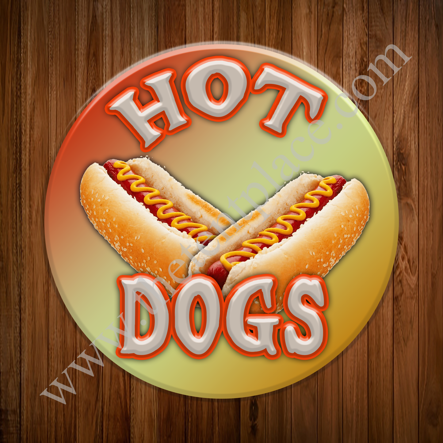 Hot Dogs Sign