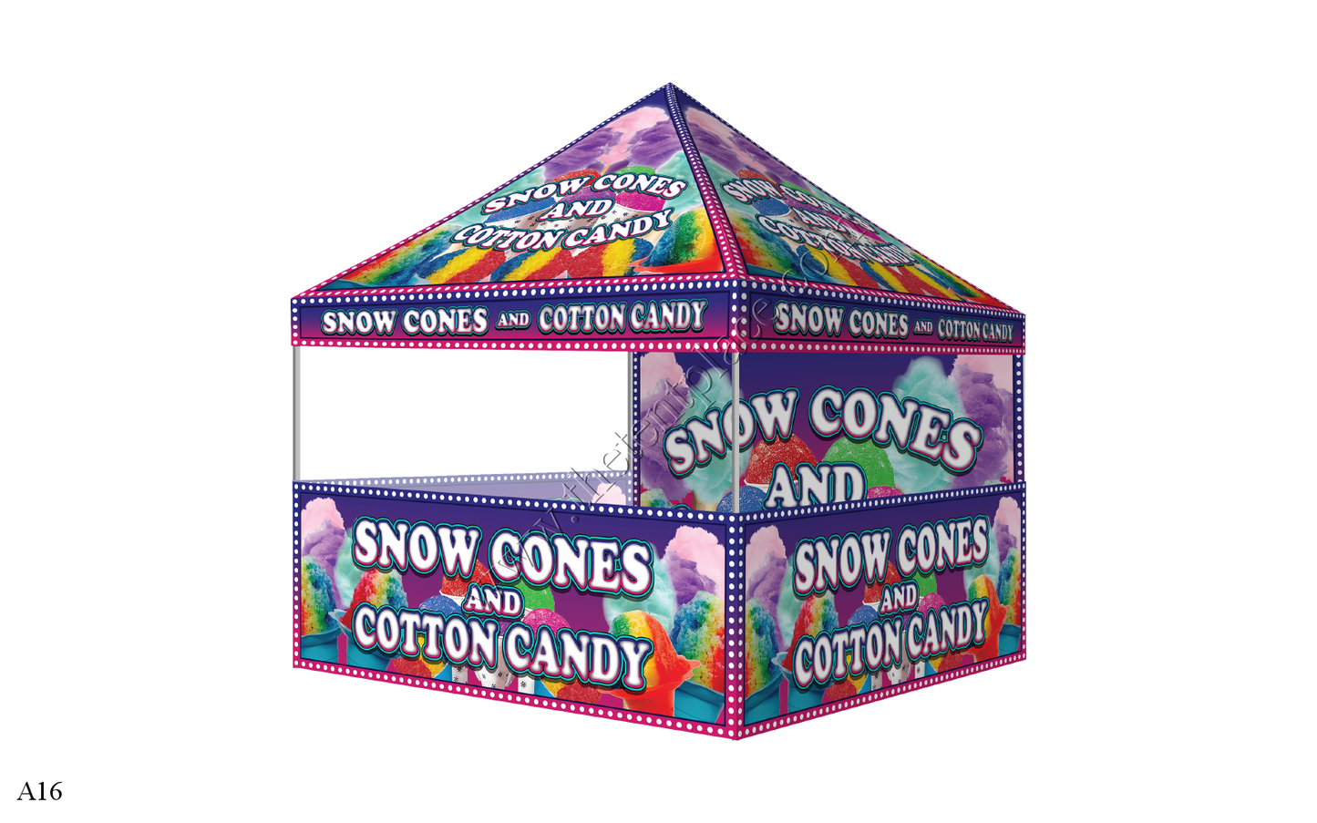 10ft x 10ft Hi-Peak Single Tent Package - Option 16