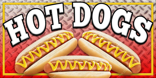 Hot Dogs Plain Signs - Meats