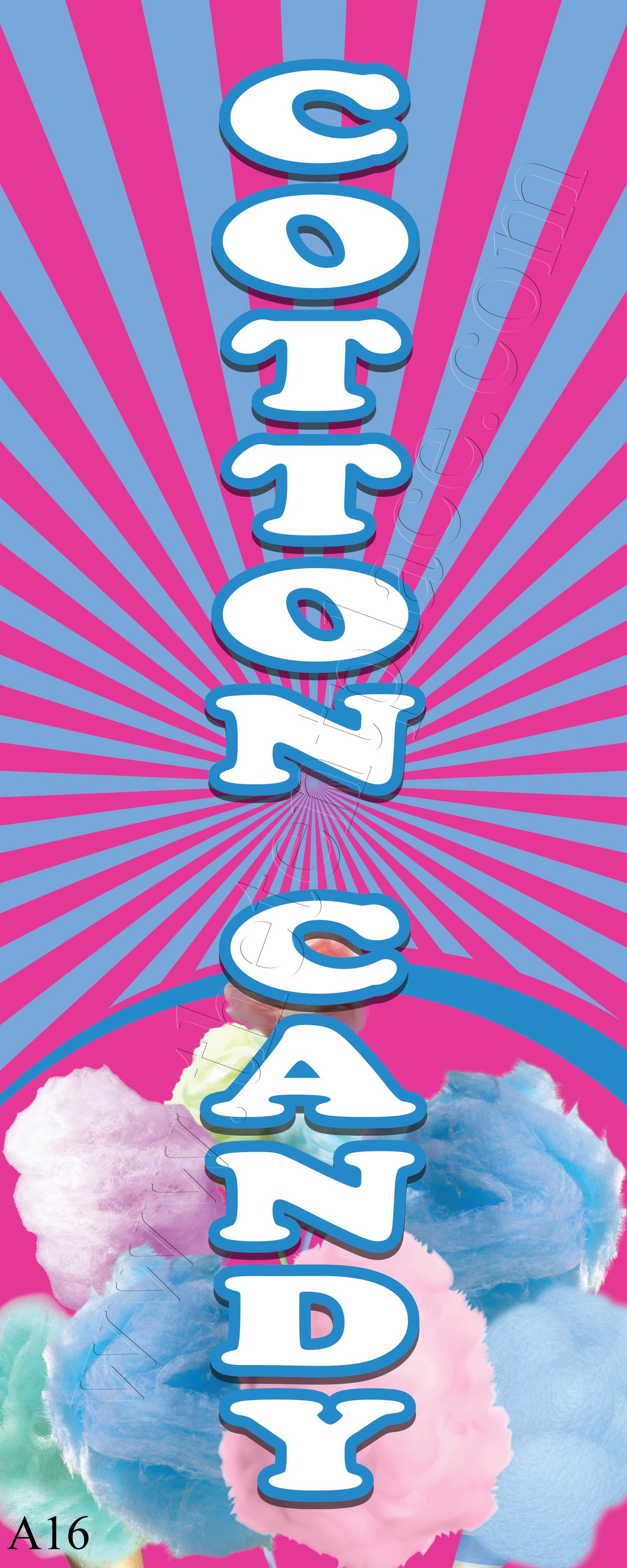 2ft x 5ft - Cotton Candy Flags