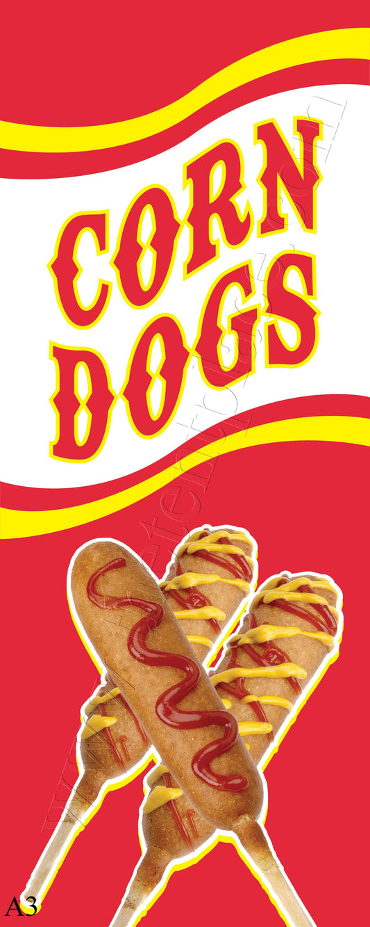 2ft x 5ft - Corn Dogs Flags