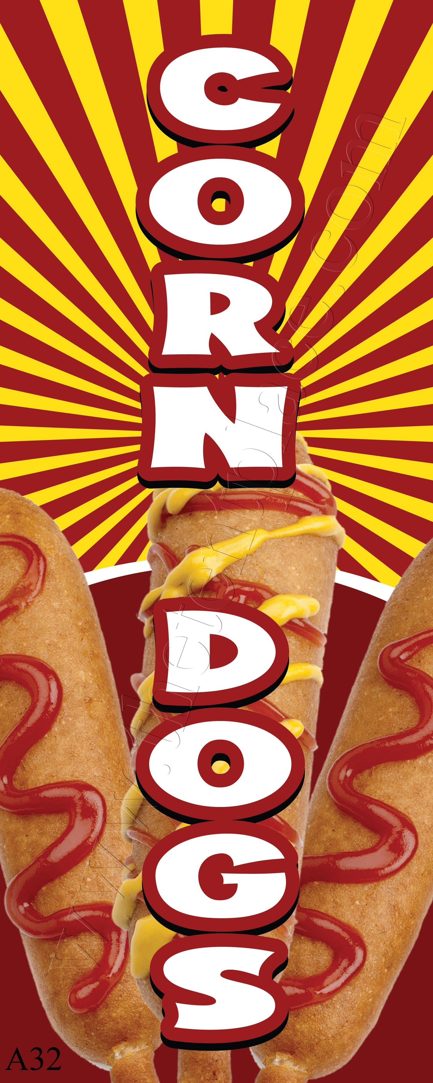 2ft x 5ft - Corn Dogs Flags