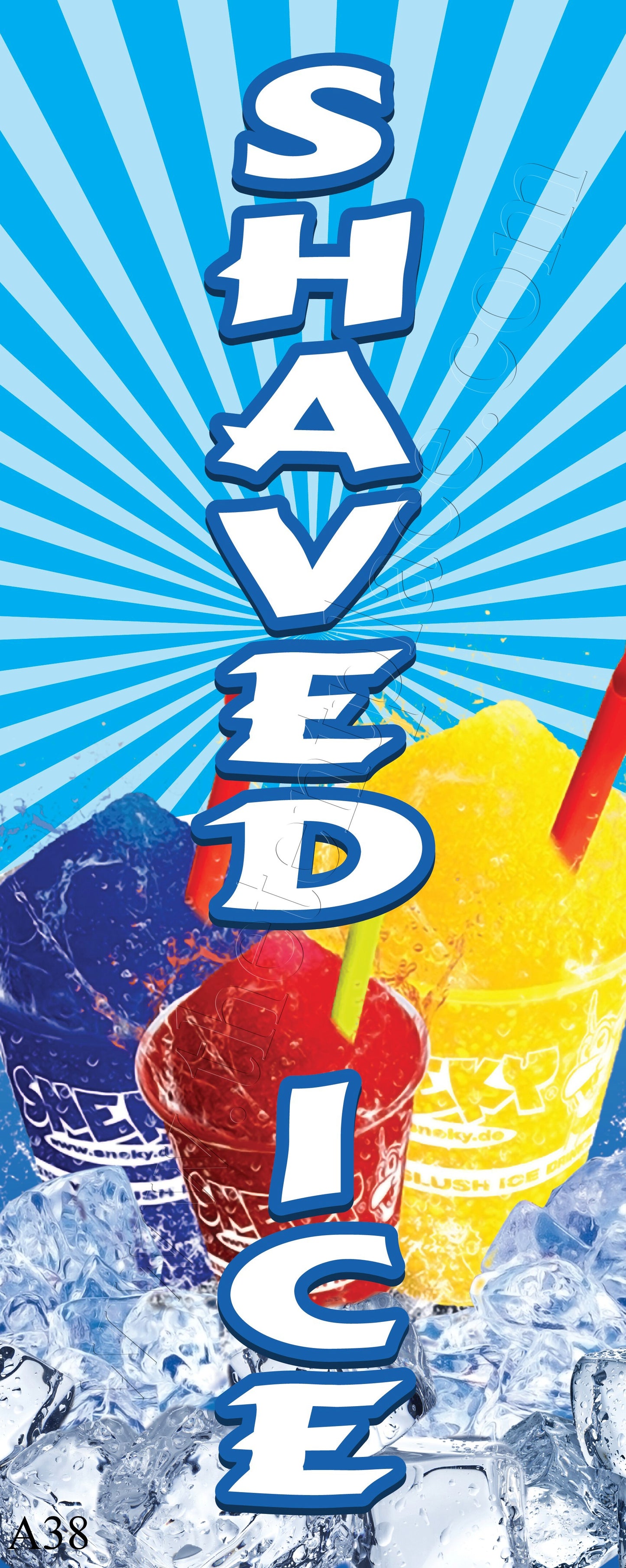 2ft x 5ft - Shaved Ice Flags