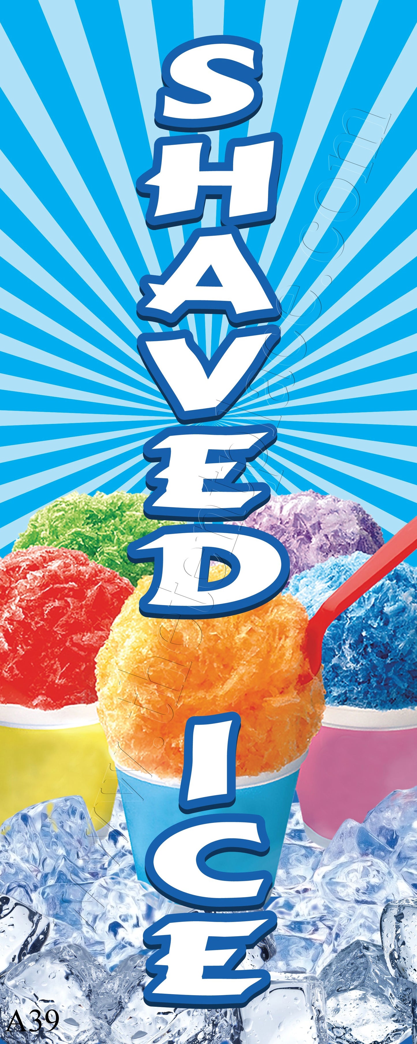 2ft x 5ft - Shaved Ice Flags