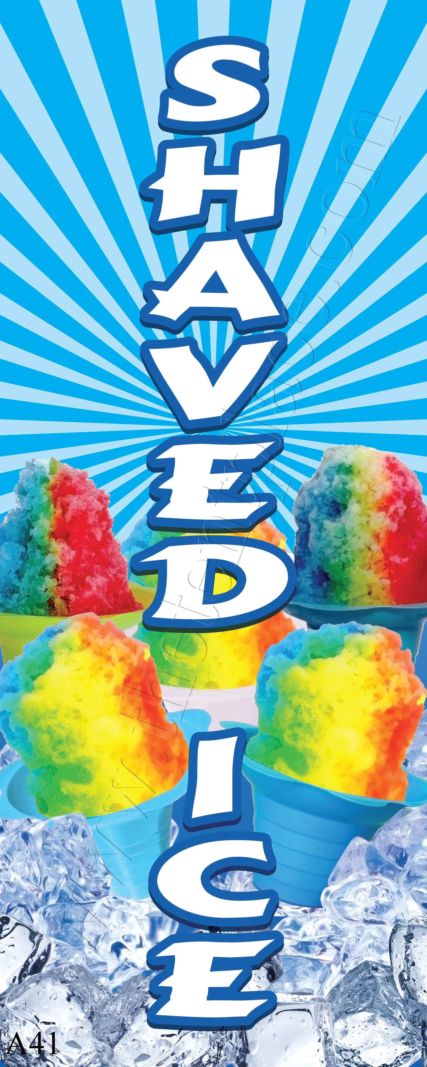 2ft x 5ft - Shaved Ice Flags