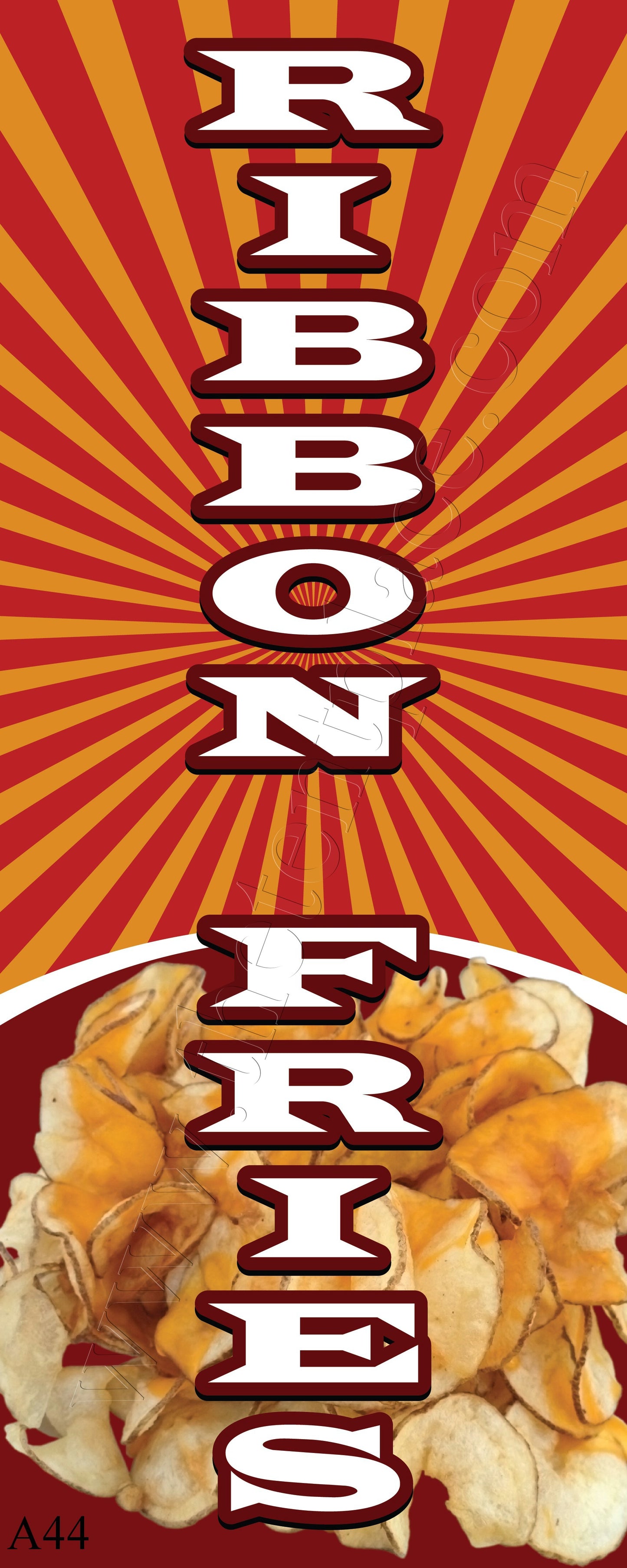2ft x 5ft - Ribbon Fries Flags