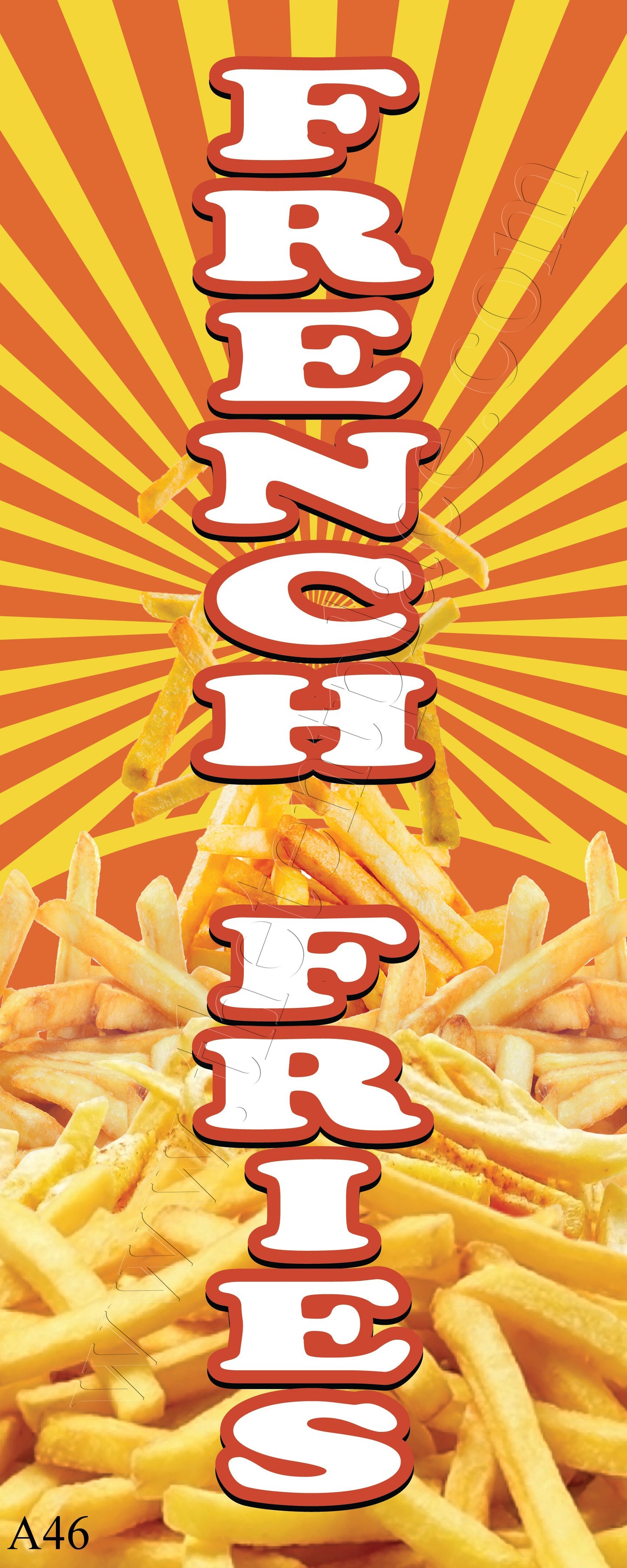 2ft x 5ft - French Fries Flags