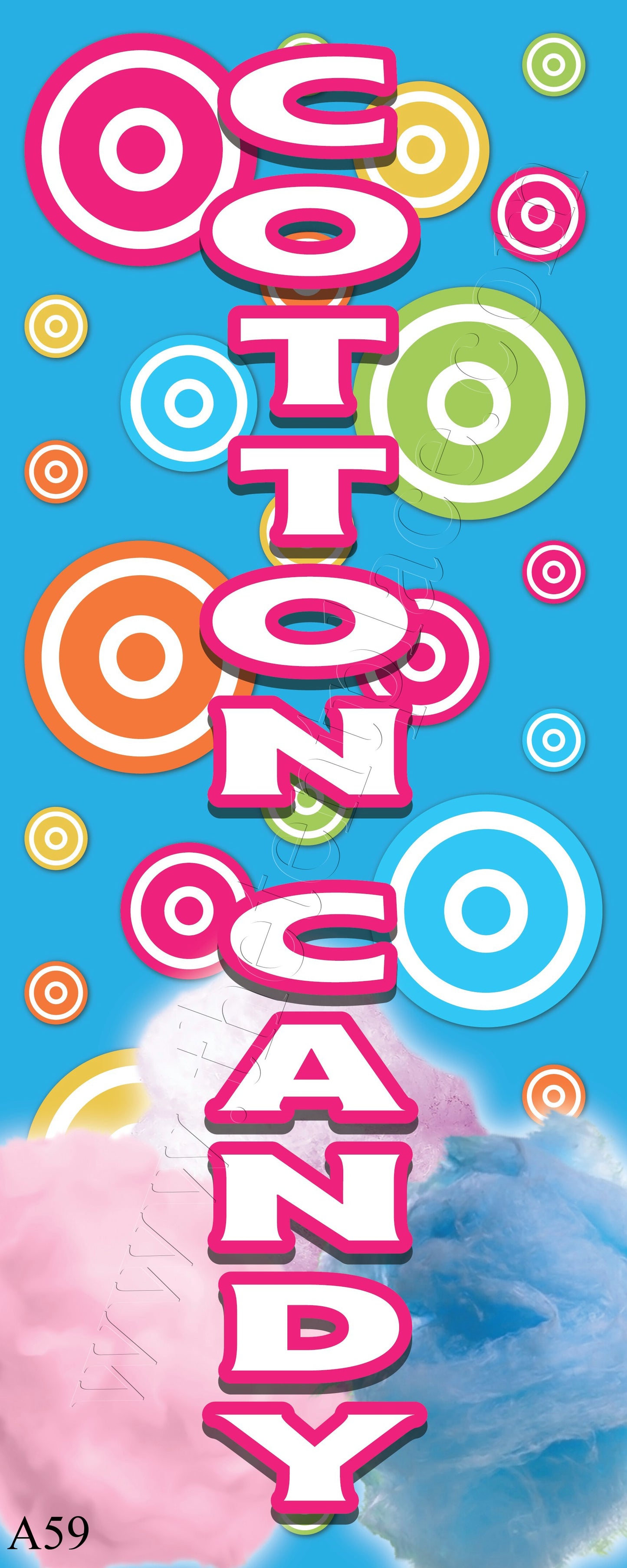 2ft x 5ft - Cotton Candy Flags