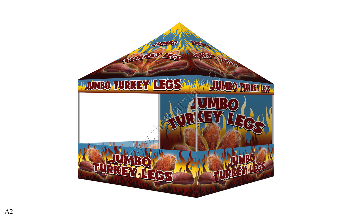 10ft x 10ft Hi-Peak Single Tent Package - Option 2