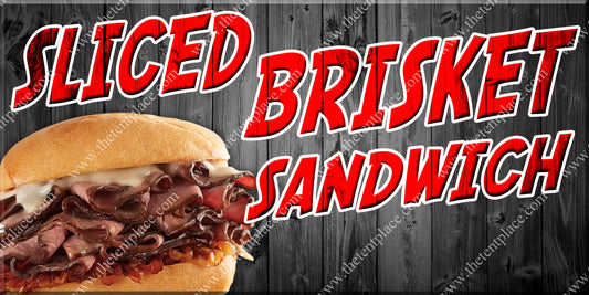BBQ Sliced Brisket Signs - Meats