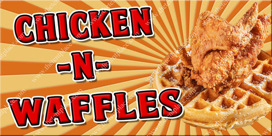 Chicken And Waffles Signs - Meats
