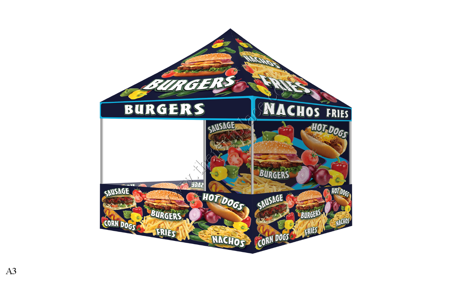 10ft x 10ft Hi-Peak Single Tent Package - Option 3