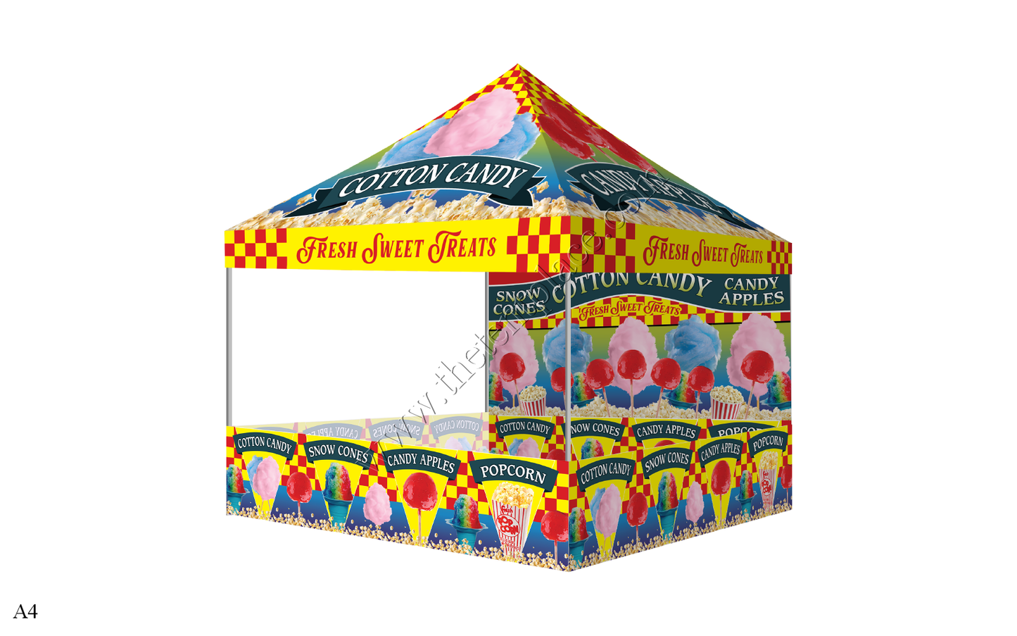 10ft x 10ft Hi-Peak Single Tent Package - Option 4