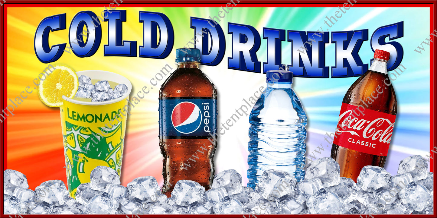 Cold Drinks Bottles Signs - Drinks