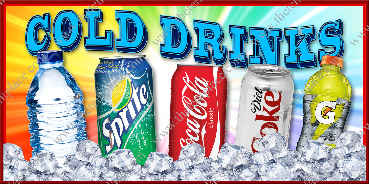 Cold Drinks Cans Gatorade Signs - Drinks