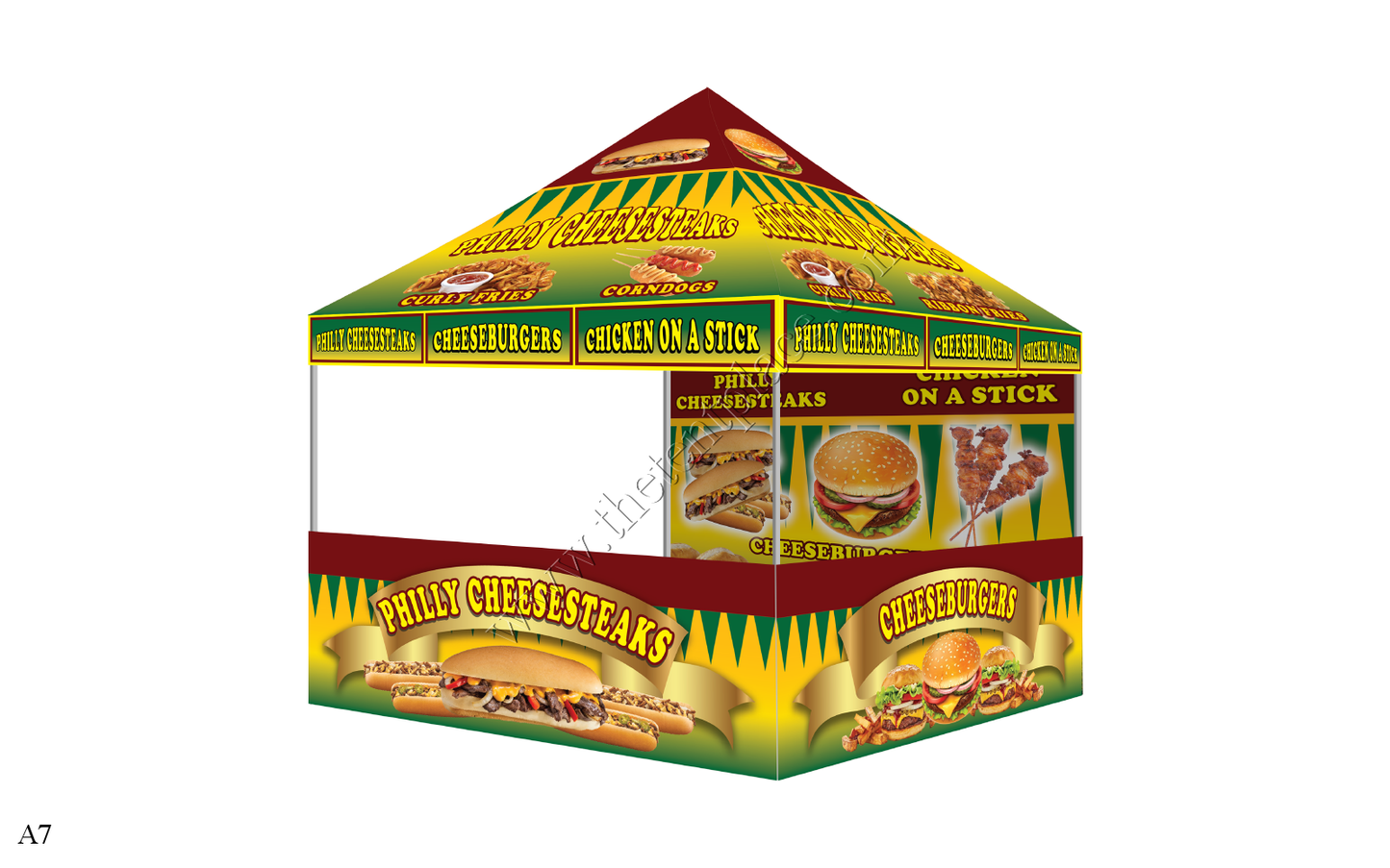 10ft x 10ft Hi-Peak Single Tent Package - Option 7