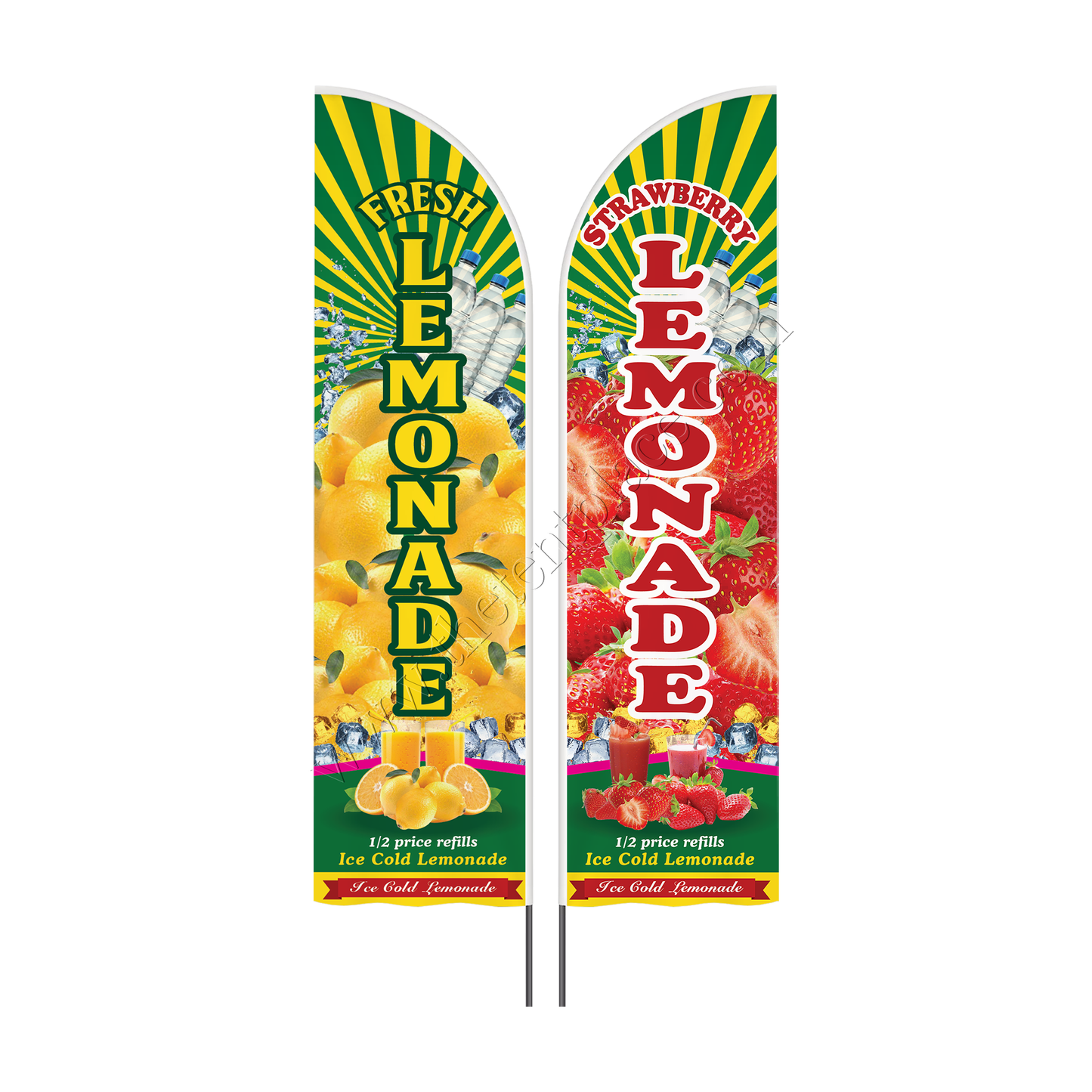 Custom Shaped Flags - Option 1