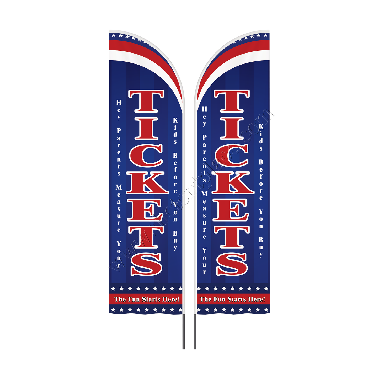 Custom Shaped Flags - Option 24