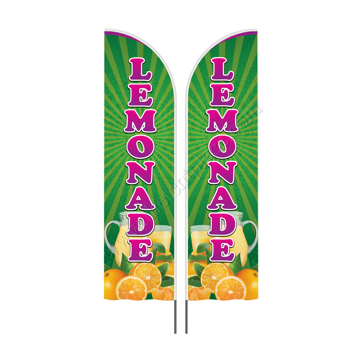 Custom Shaped Flags - Option 3