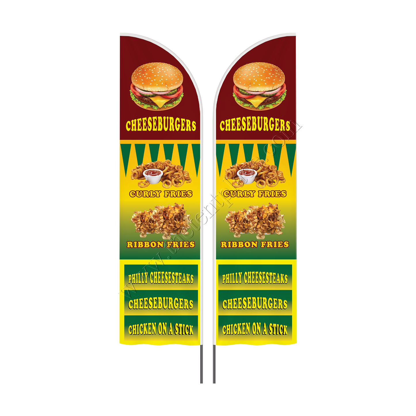 Custom Shaped Flags - Option 5
