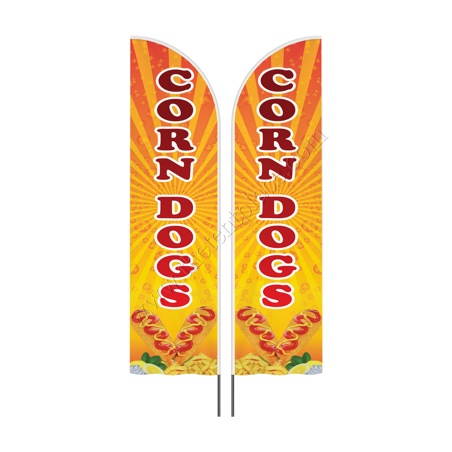 Custom Shaped Flags - Option 7