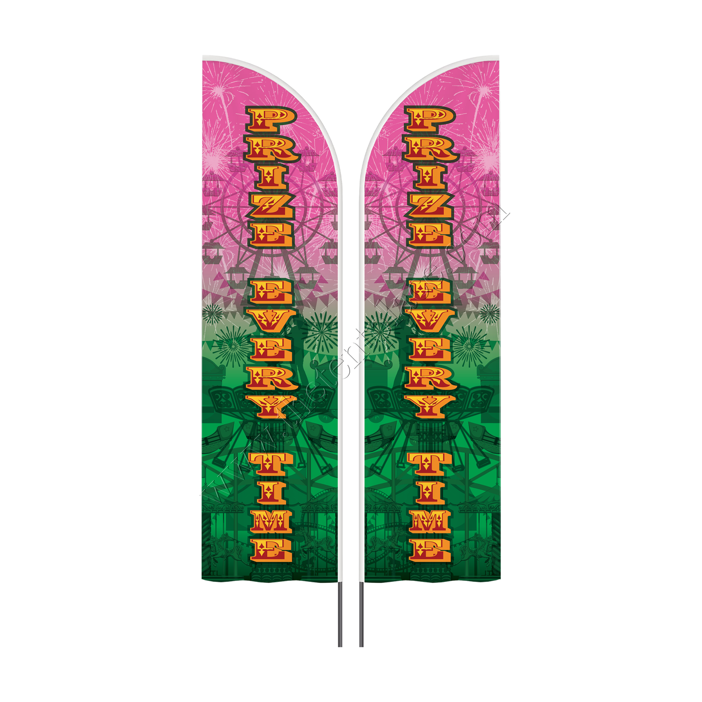 Custom Shaped Flags - Option 8