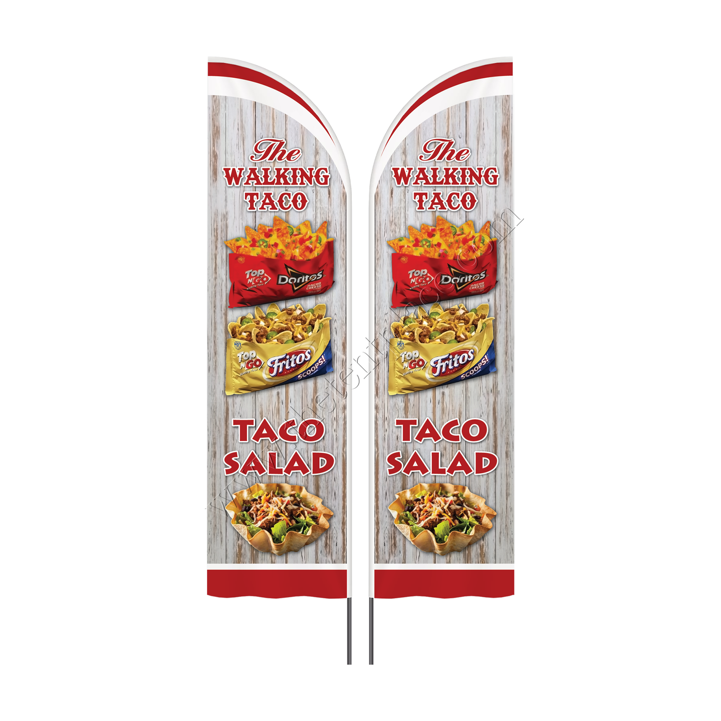 Custom Shaped Flags - Option 9