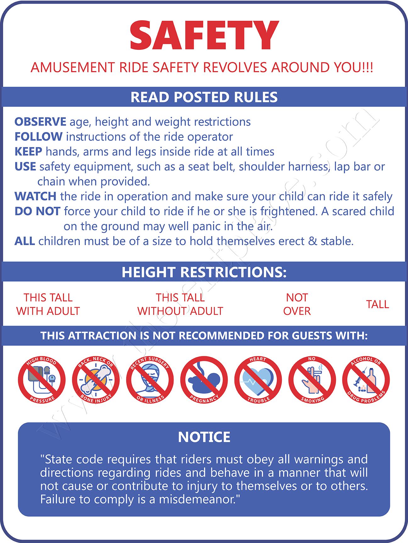 Safety Signs - Option 8