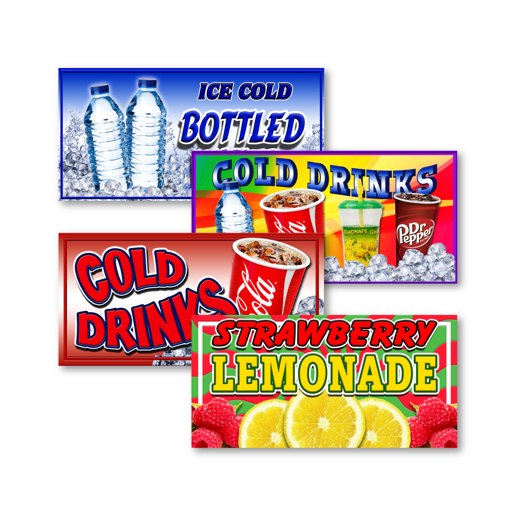 Food Rectangle Signs - Drinks - Collection – The Tent Place