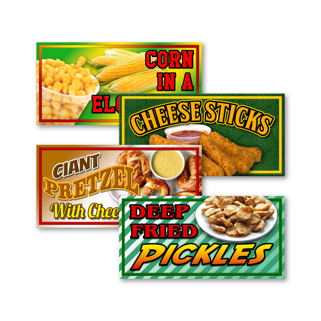 Food Rectangle Signs - Side Items - Collection – The Tent Place