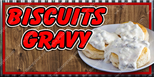 Biscuits Gravy Signs - Side Items