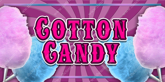 Cotton Candy Purple Sign - Sweets