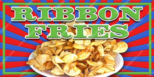 Ribbon Fries Signs - Side Items