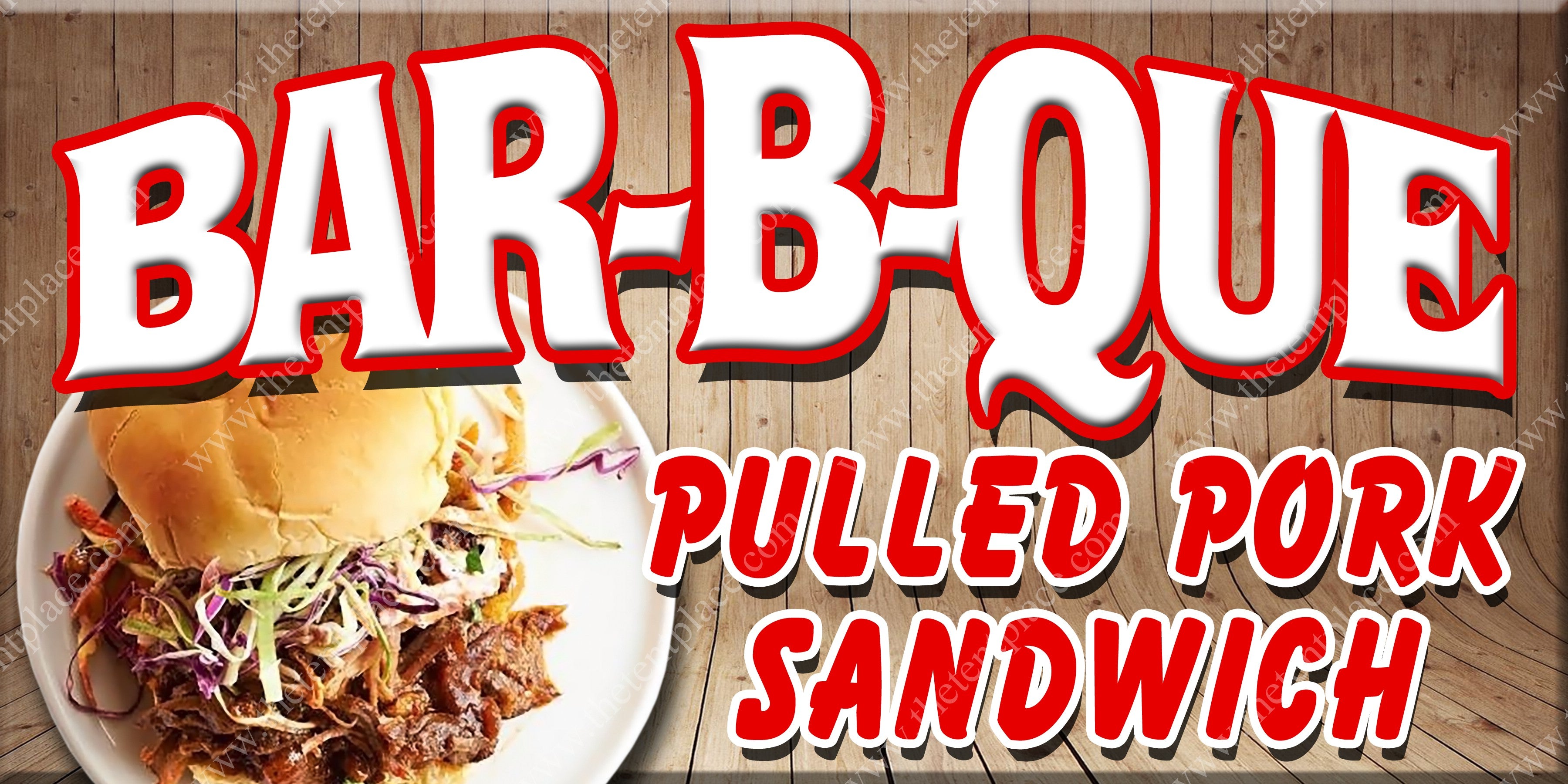 BBQ Pulled Pork Signs - Meats – The Tent Place