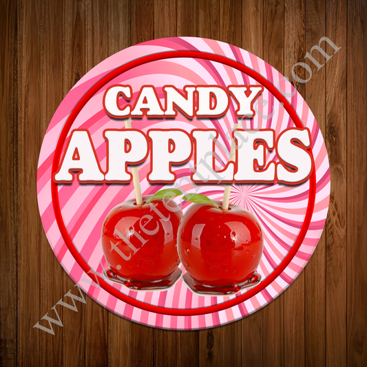 Candy Apples Sign