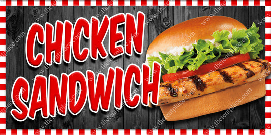 Chicken Sandwich Grilled Signs - Meats
