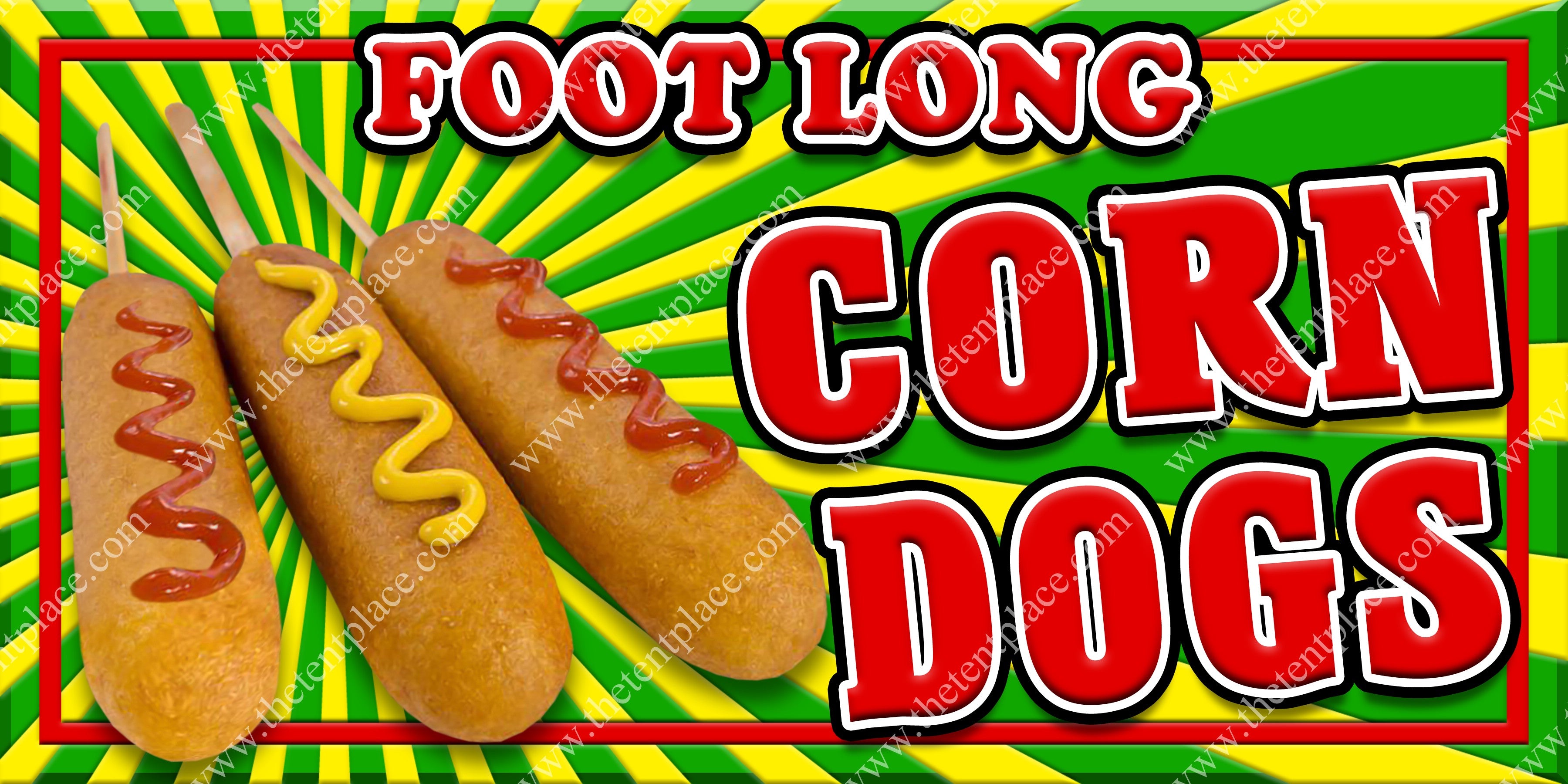 Corn Dogs Foot Long Signs Meats The Tent Place