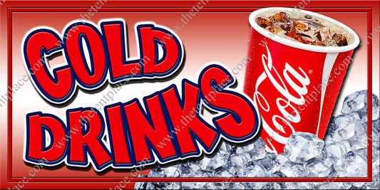 Cold Drinks Coke Signs - Drinks